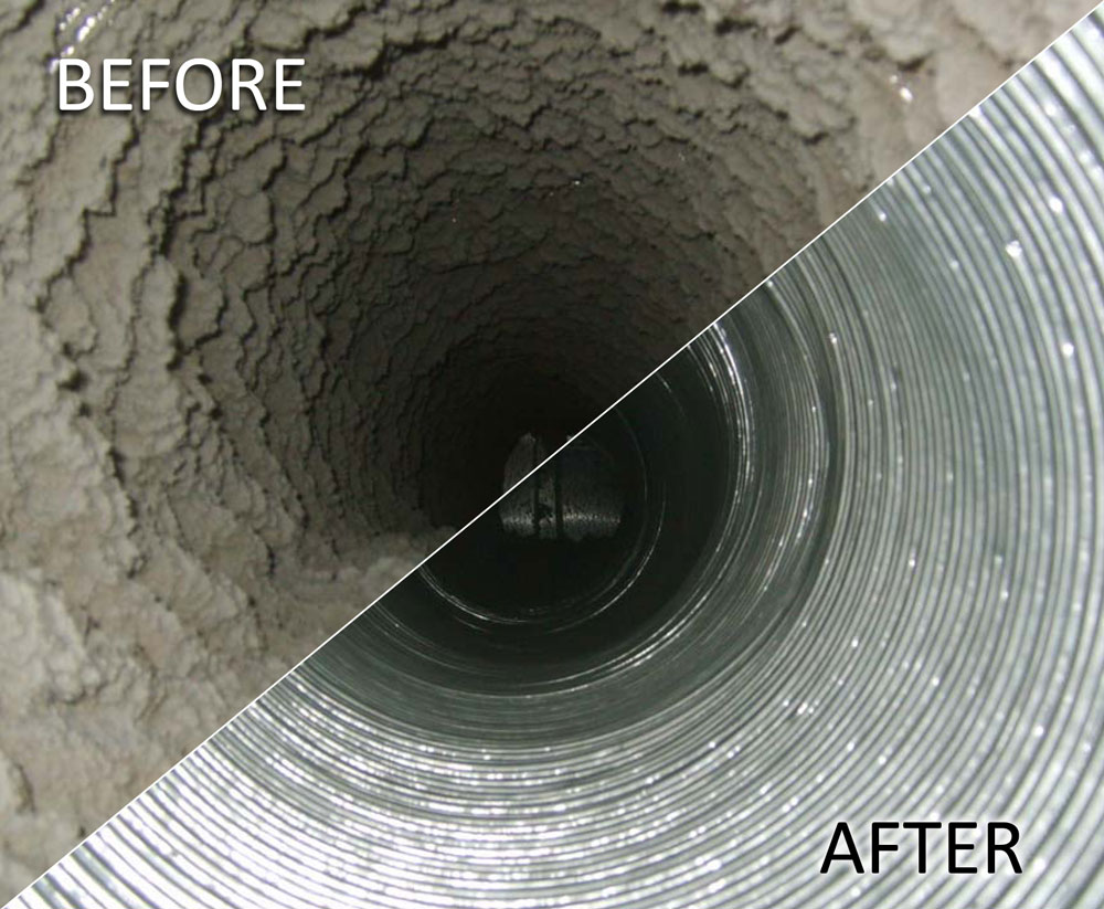 Professional dryer vent cleaning service